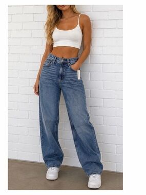 NWT Aeropostale High Rise Baggy Jeans Sz 6 $60 New Waist 31” - 32.5” Inseam 31”